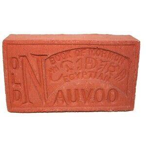 Old Nauvoo Book of Mormon Egyptian Brick Paperweight Religious Art Souvenir Rock
